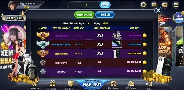 Nạp tiền vào tài khoản Sumvip của bạn để có cơ hội trúng thưởng 50000 RMB bằng thẻ cào - Sumvip
